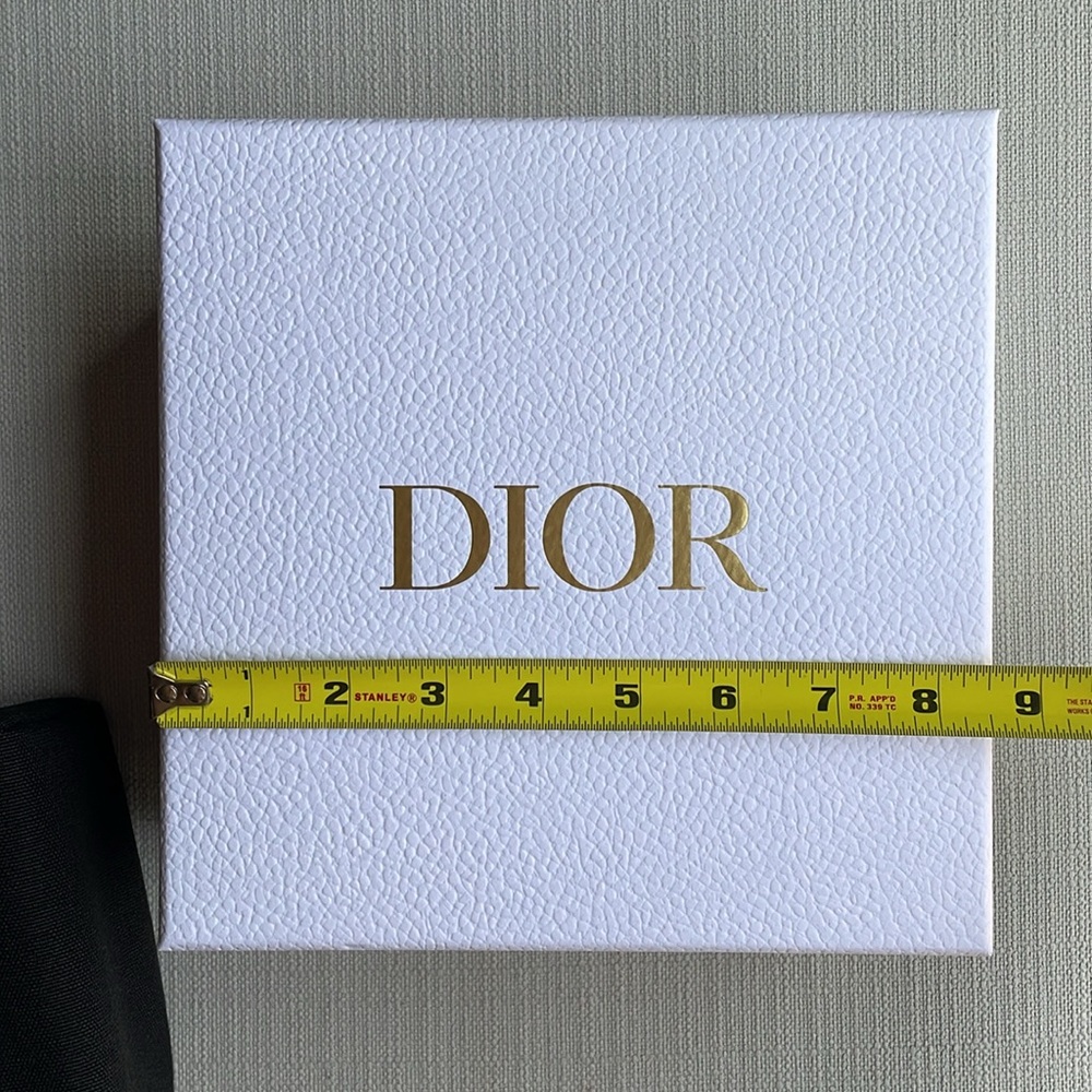 Dior black canvas cosmetics pouch with box - Picture 16 of 17